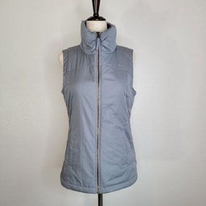 Columbia Women's Size XS Fleece Lined Gray Zip Up Vest